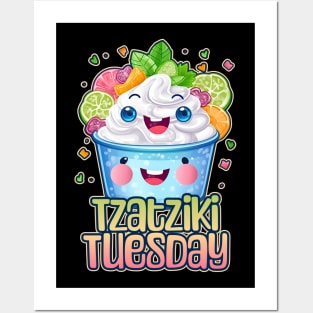 Tzatziki Tuesday Foodie Design Posters and Art